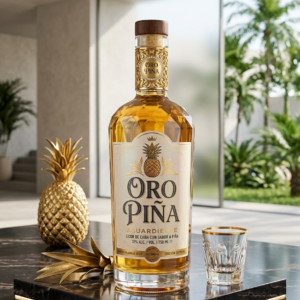 aguardiente oro piÑa 750 copa dorada